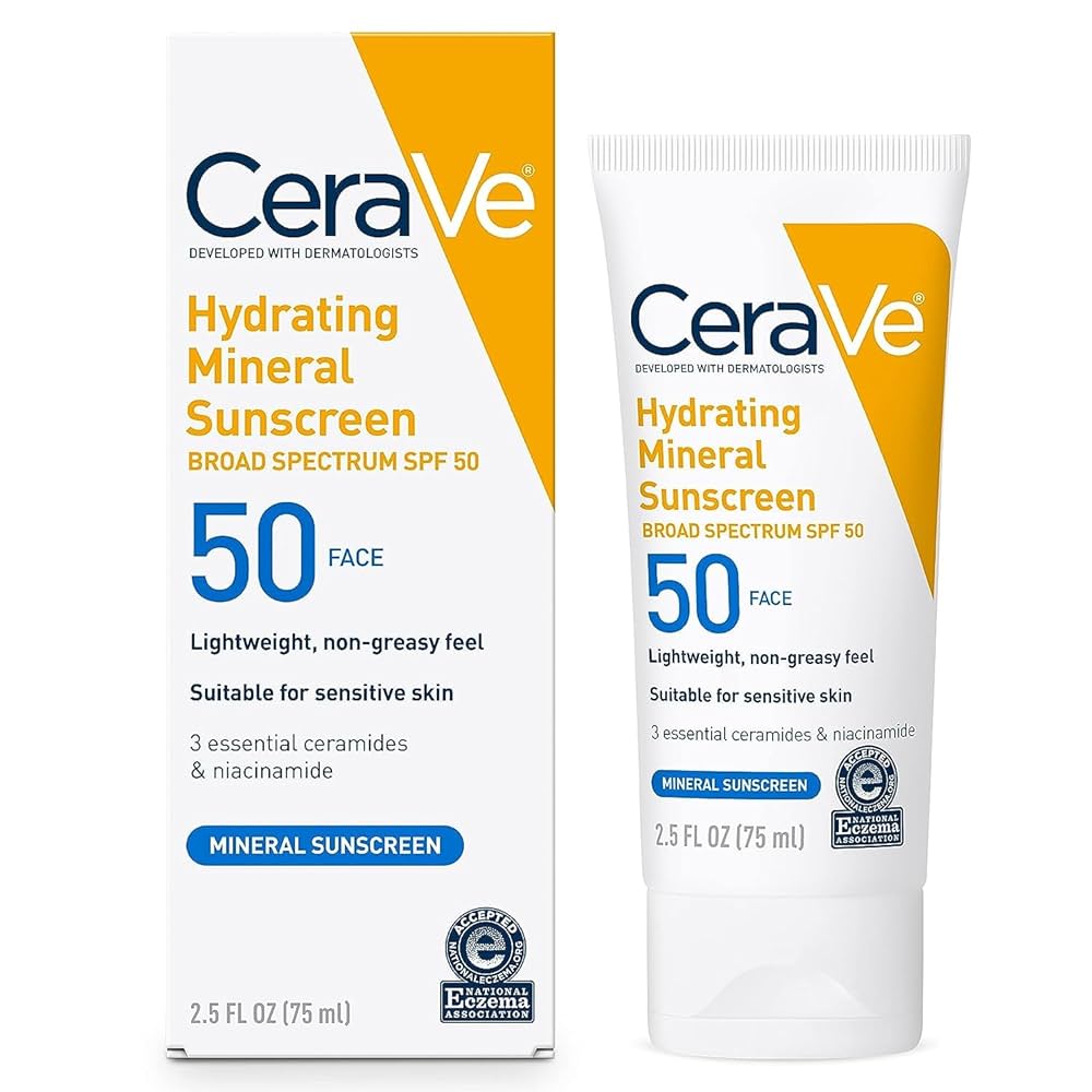 CeraVe Hydrating Mineral Sunscreen Body Cream