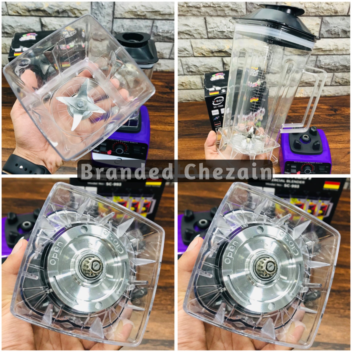 2-in-1 VIGOO Heavy Duty Blender & Grinder
