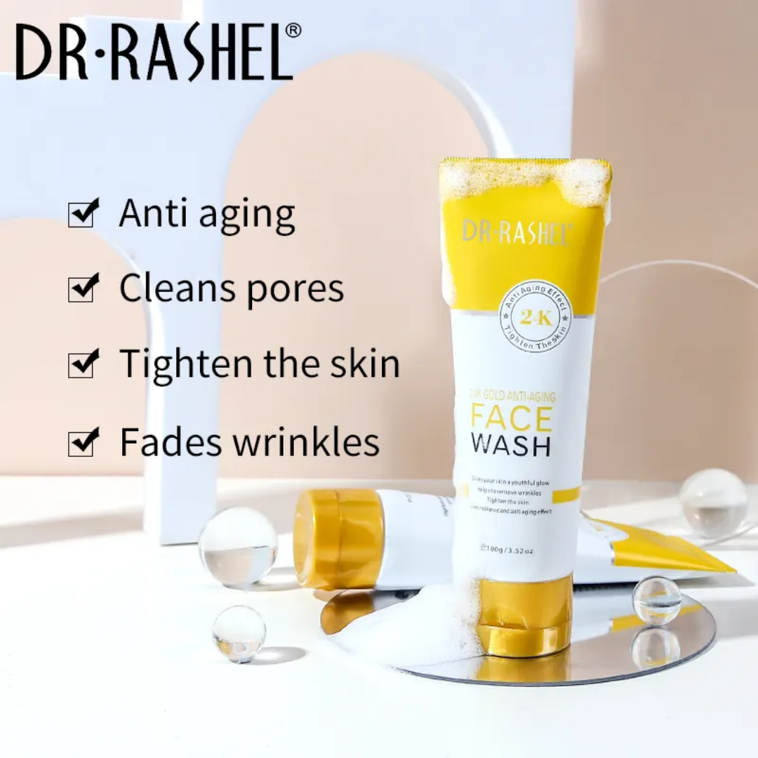 Dr Rashel 24K Gold Anti-Aging Face Wash, 100g