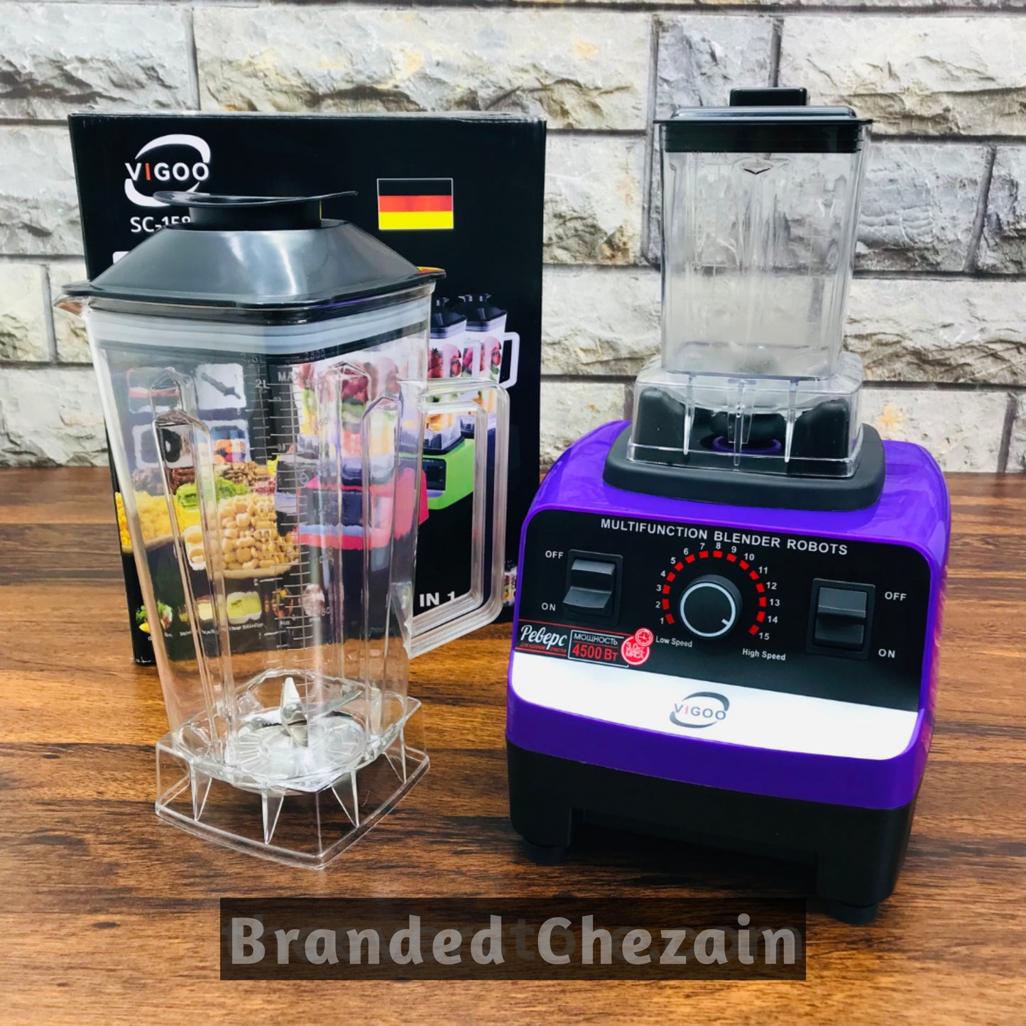 2-in-1 VIGOO Heavy Duty Blender & Grinder